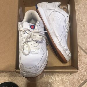 Champion Kids' White and Blue Sneakers